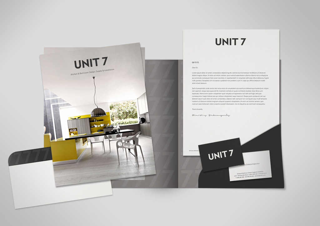 corporate branding for Unit 7