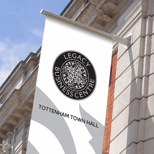 tottenham town hall logo identlty and signage
